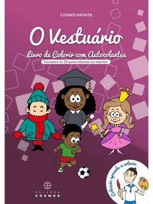 N.º 8 - O Vestuário - Livro de colorir com autocolantes